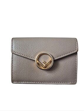 Fendi F Micro Leather Tri-fold Wallet